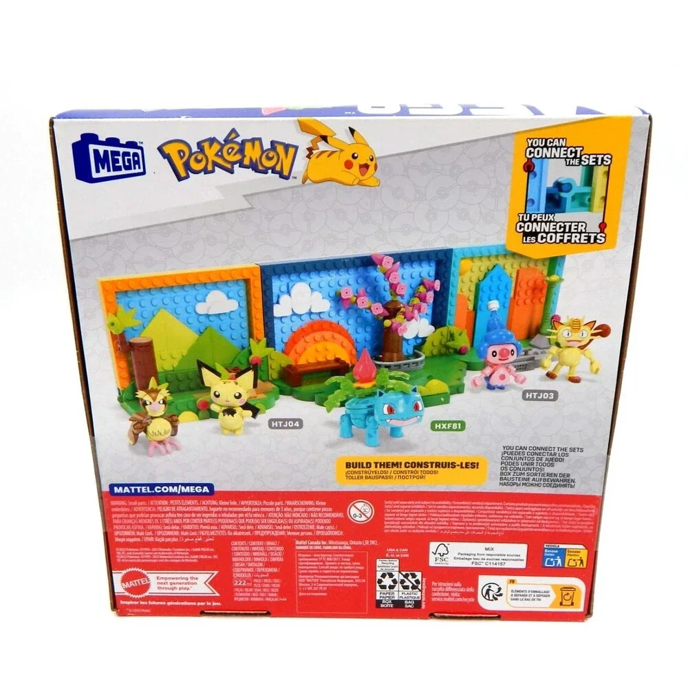 MEGA Pokémon Park Scene Ivysaur Interlocking Blocks Set 222 Pieces